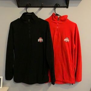 BUNDLE Ohio State Flece Half Zip Sweatshirts